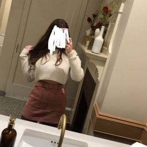 Urban Outfitters white cropped sweater